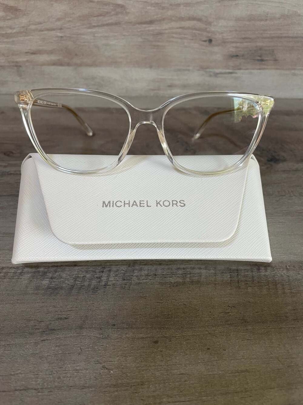 Michael Kors Pamplona MK4092 Clear Transparent Cat-Eye Eyeglasses